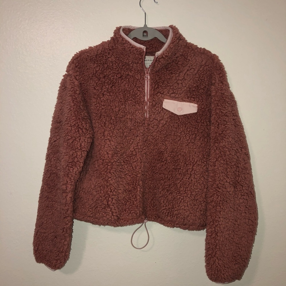 Aeropostale Sherpa Half-zip Jacket